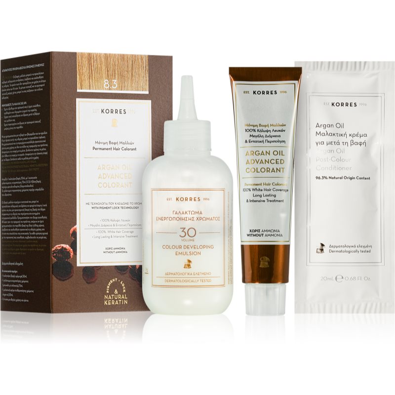 Korres Argan Oil gotowymi Coloration Light Brown 5.0, 145 ML 145 ml 0500269