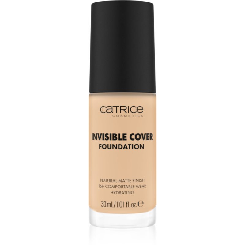 Catrice Invisible Cover Foundation, podkład kryjący, 010W, 30ml