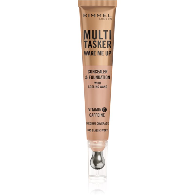 Rimmel Multitasker Wake Me Up Korektor 2w1, 045 Classic Ivory