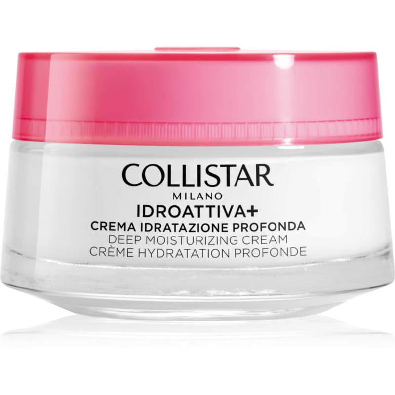 Collistar Hydroaktywny krem do twarzy +, głębokie nawilżenie, nawilżenie 100H, owijająca tekstura, idealny do skóry normalnej i suchej, 50 ml