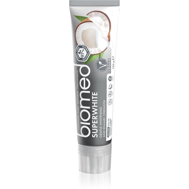 Lbiotica BIOMED Superwhite 100 g - wybielająca pasta do zębów wzmocnienia i remineralizuje szkliwo 3011