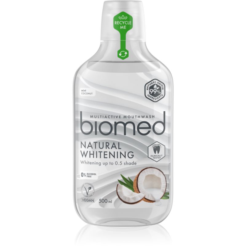 Biomed Płyn do płukania jamy ustnej Super White - mięta + kokos 500 ml