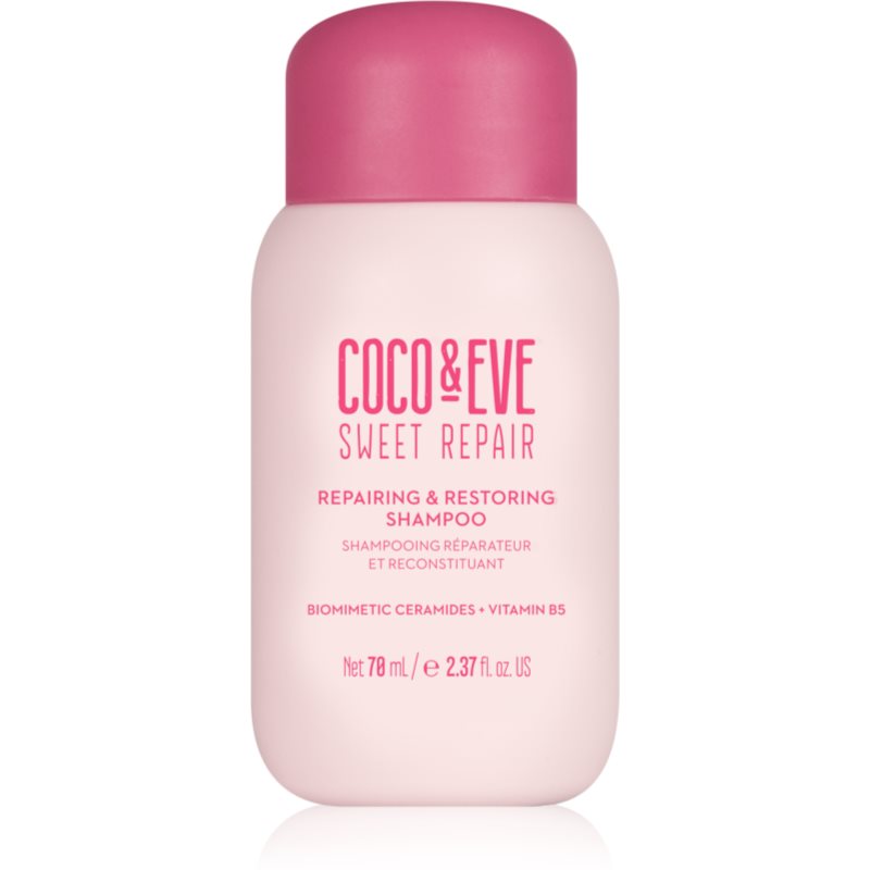 Coco & Eve Sweet Repair Repairing & Restoring Shampoo szampon intensywnie regenerujący do włosów zniszczonych i farbowanych 70 ml