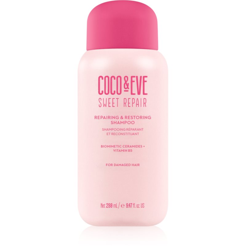 Coco & Eve Sweet Repair Repairing & Restoring Shampoo szampon intensywnie regenerujący do włosów zniszczonych i farbowanych 280 ml