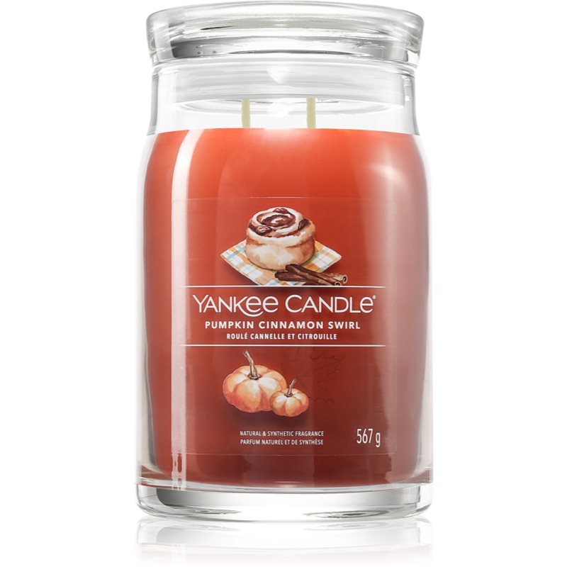 Yankee Candle Pumpkin Cinnamon Swirl świeczka zapachowa 567 g