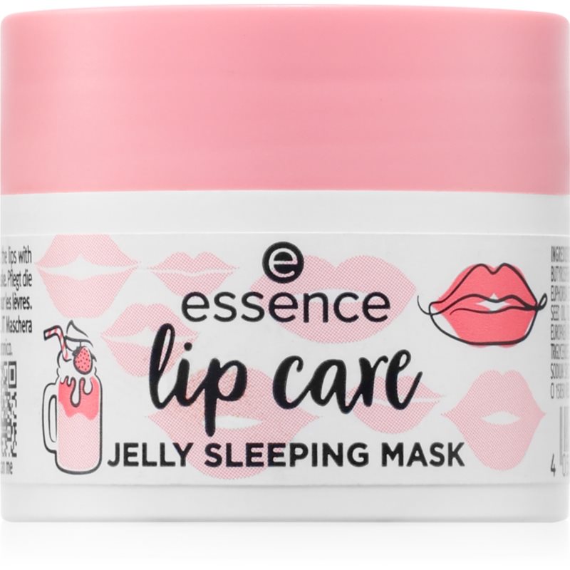 Essence Lip Care Jelly Sleeping Mask nocna maska do ust 02 Strawberry Milkshake 8g