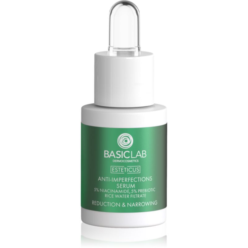BASICLAB BASICLAB - ESTETICUS - ANTI-IMPERFECTIONS SERUM - Serum zmniejszające niedoskonałości - Dzień/Noc - 15 ml