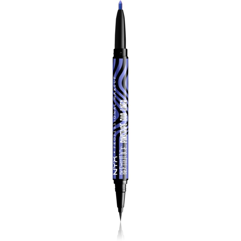 NYX Professional Makeup x Beetlejuice dwustronny eyeliner 02 Black + Purple Chrome 0,1g + 0,4ml