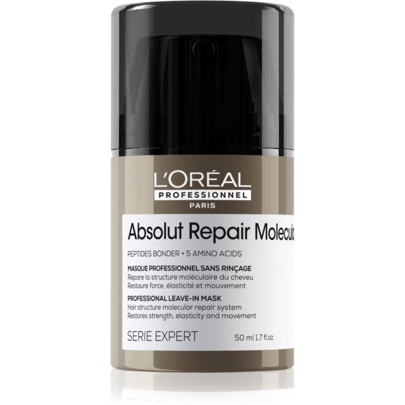 Opinie o Loreal Absolut Repair Molecular, maska wzmacniająca strukturę włosów, bez spłukiwania, 50ml