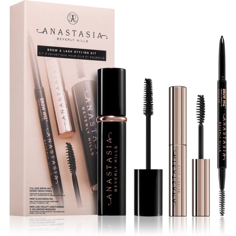 Anastasia Beverly Hills - Brow & Lash Styling Kit - Zestaw Do Stylizacji Brwi I Rzęs - Kit Brow & Lash Styling - Dark Brown - Dla Kobiet
