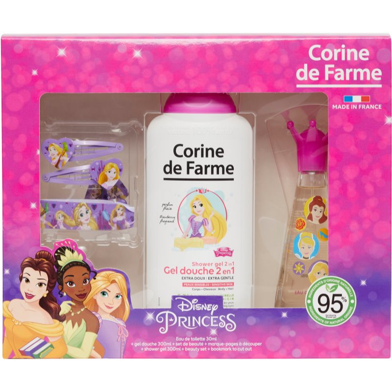 Corine De Farme Disney, Zestaw prezentowy dla dziewczynek, Princess, 4 szt.