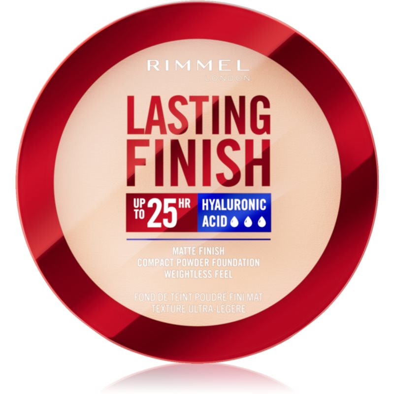 Rimmel London Lasting Finish 25H Compact Powder Foundation SPF20 podkład 7 g dla kobiet 001 Fair Porcelain