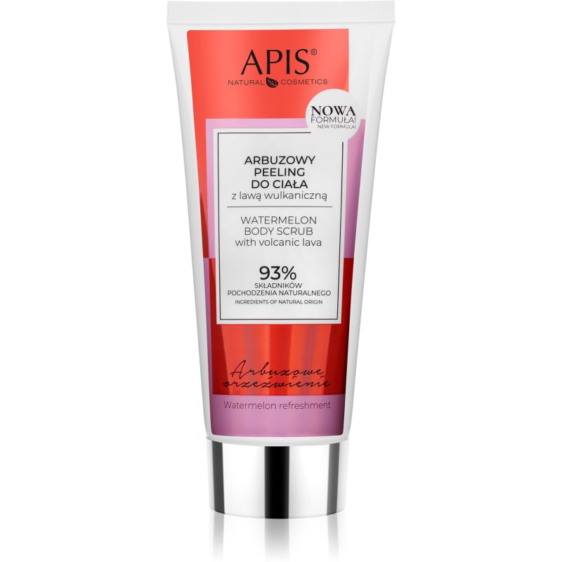 Apis ACTIVESHOP ARBUZOWE ORZEŹWIENIE, ARBUZOWY PEELING DO CIAŁA Z LAWĄ WULKANICZNĄ 200 ML