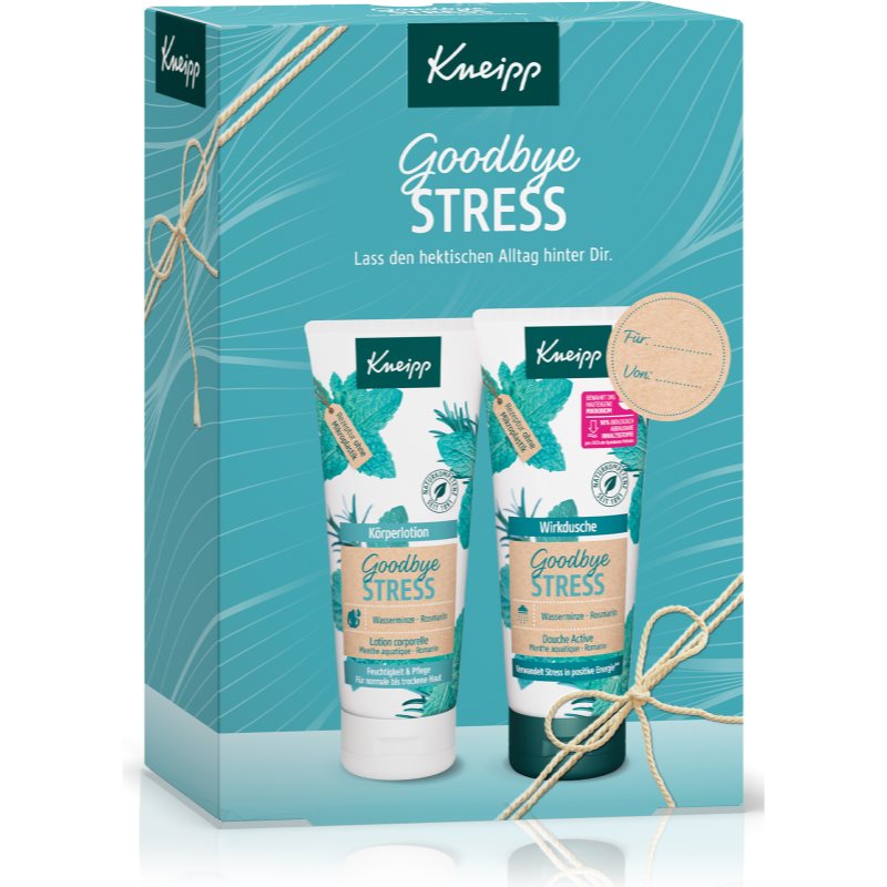 Kneipp Goodbye Stress Zestaw żel pod prysznic Goodbye Stress 200 ml + mleczko do ciała Goodbye Stress 200 ml
