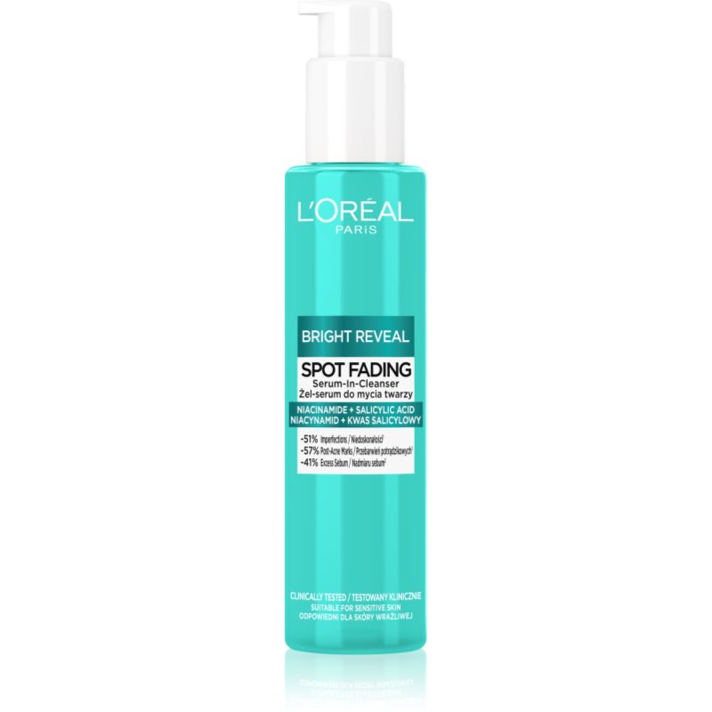 L'OREAL Bright Reveal Żel-serum Do Mycia Twarzy 150ml