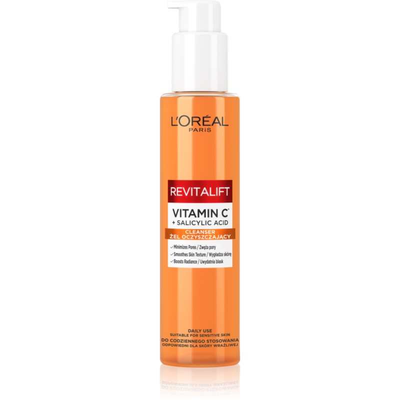 L''Oréal - REVITALIFT Vitamin C + Salicylic Acid Cleanser - Żel oczyszczający z witaminą C - 150 ml