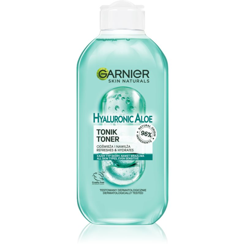 Garnier SKIN NATURALS - HYALURONIC ALOE TONER - Odświeżająco nawilżający tonik - 200 ml