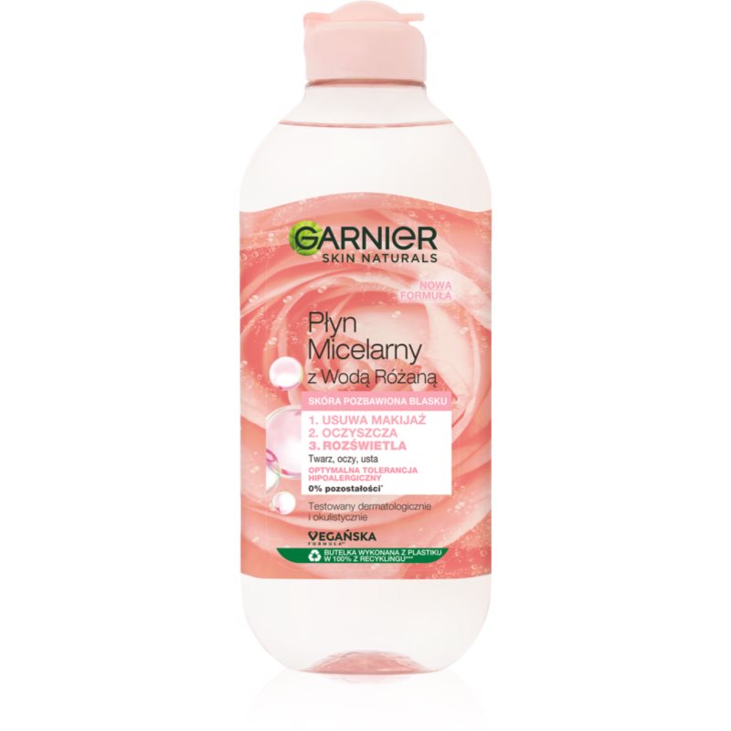 Garnier Płyn micelarny z wodą różaną - Skóra pozbawiona blasku - 400 ml