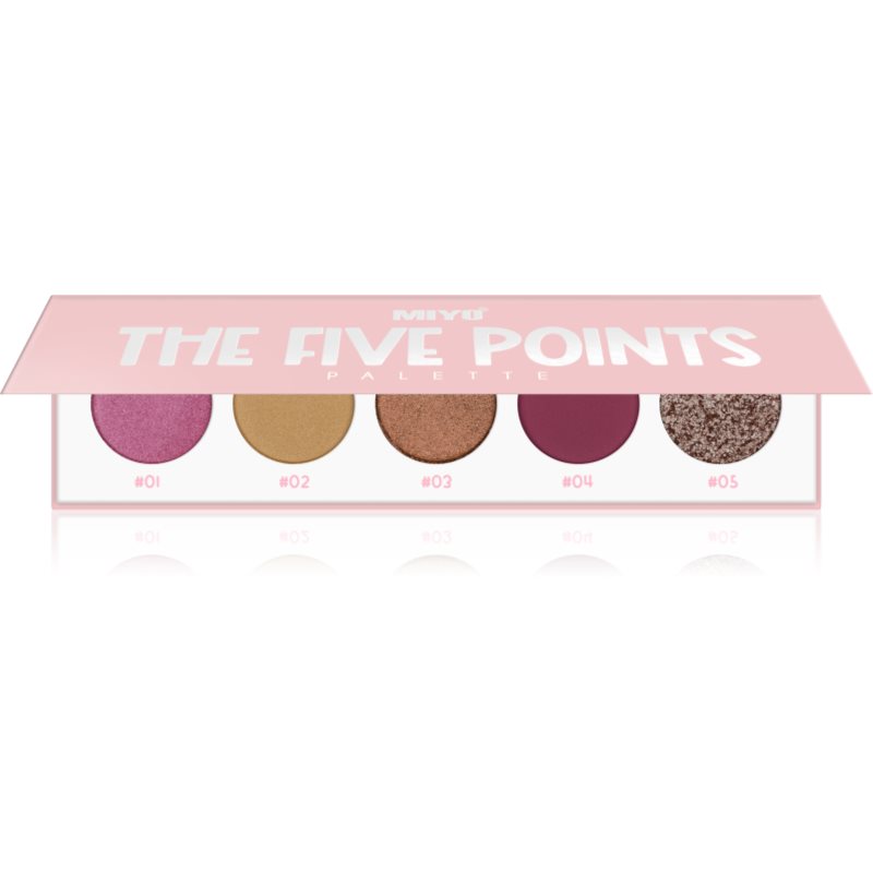MIYO FIVE POINTS COLOR BOX EDITION Paleta 5 cieni 27 PURPLE HEART