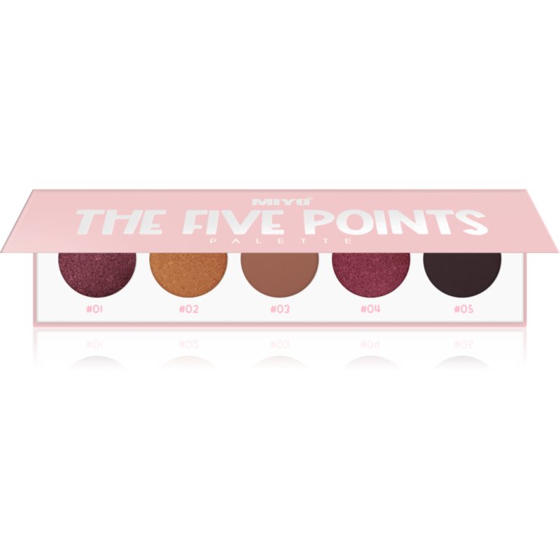 MIYO FIVE POINTS EYESHADOW PALETTE - Paleta 5 cieni do powiek - 16 - HOLY GRAIL FIVE POINTS EYESHADOW PALETTE - Paleta 5 cieni do powiek - 16 - HOLY GRAIL