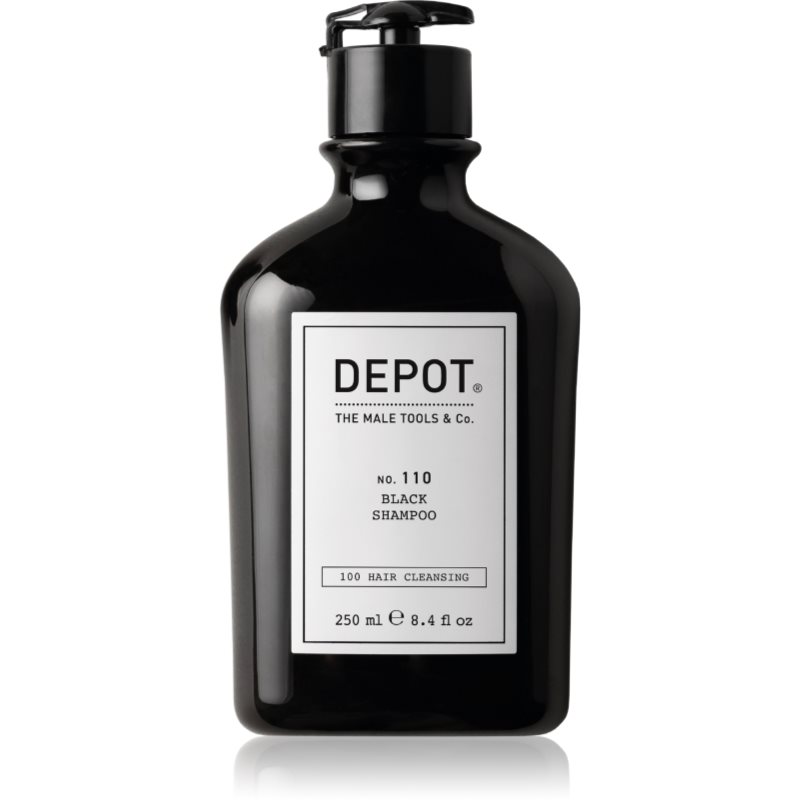 Depot 110 Black shampoo - Szampon podkreślający naturalny blask włosów z dodatkowym czarnym pigmentem 250ml