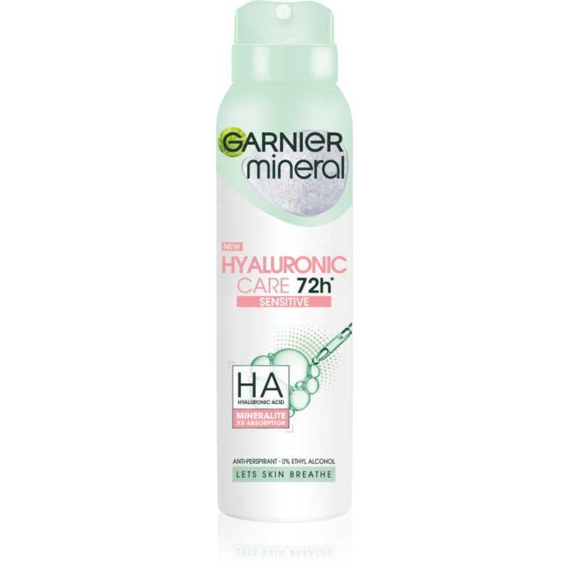 Garnier Mineral Dezodorant w sprayu 72H Hyaluronic Care - Sensitive 150ml