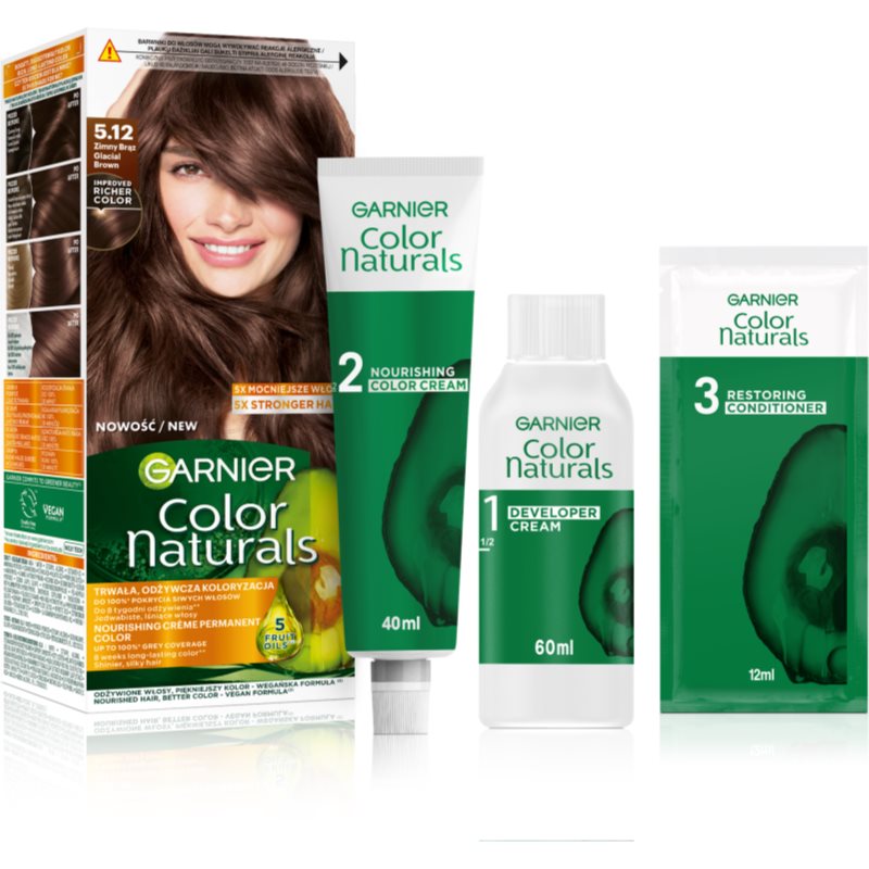 Garnier Color Naturals Krem koloryzujący nr 5.12 Zimny Brąz 1op. SO_112593