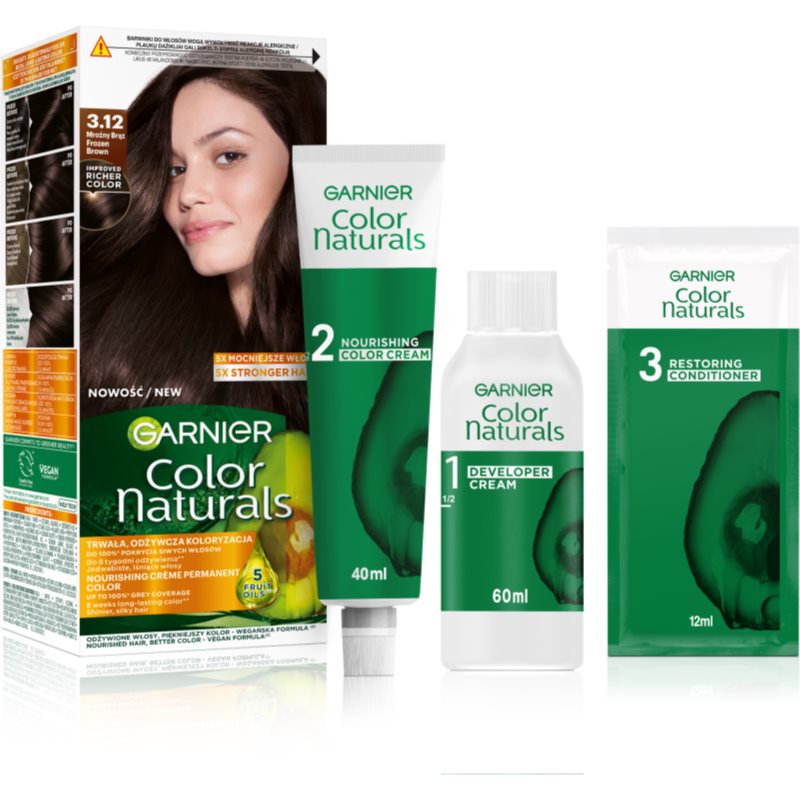 Garnier Color Naturals Krem koloryzujący nr 3.12 Mroźny Brąz 1op SO_112589
