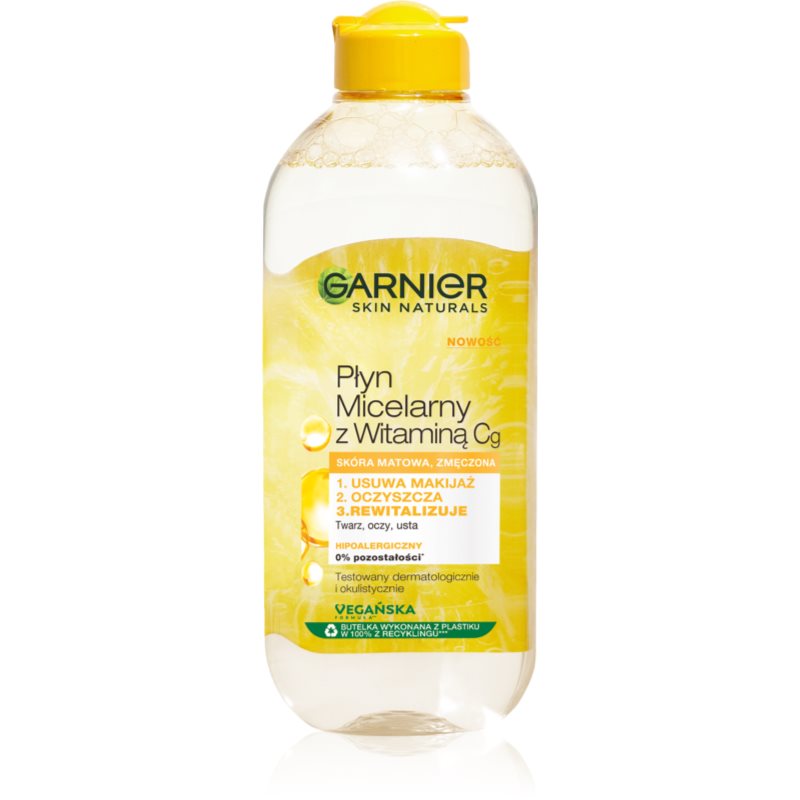 Garnier Skin Naturals Vitamin C Płyn micelarny Witamina Cg do skóry matowej i zmęczonej 400ml