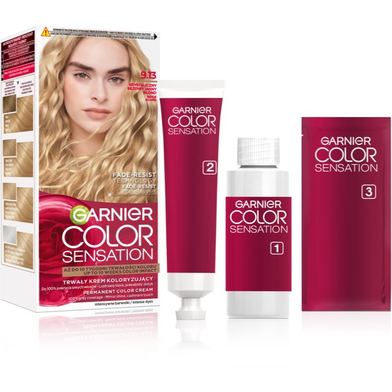 Garnier Color Sensation 9.13 Kryształowy beżowy blond