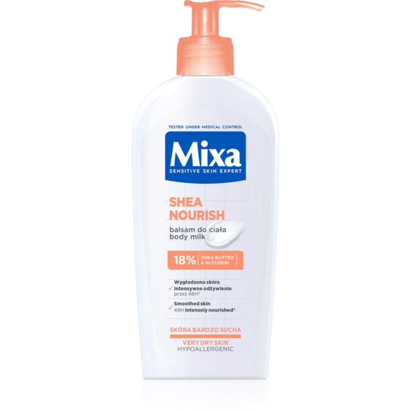 Mixa Intensywna Pielęgnacja Suchej Skóry Intense Nourishment odżywcze mleczko do ciała do bardzo suchej skóry 400 ml
