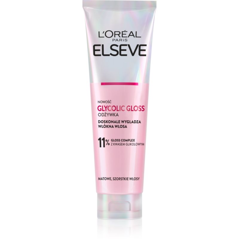 L'OREAL Elseve Glycolic Gloss Odbudowująca Odżywka Dla Błyszczących Włosów Dla Kobiet 150ml