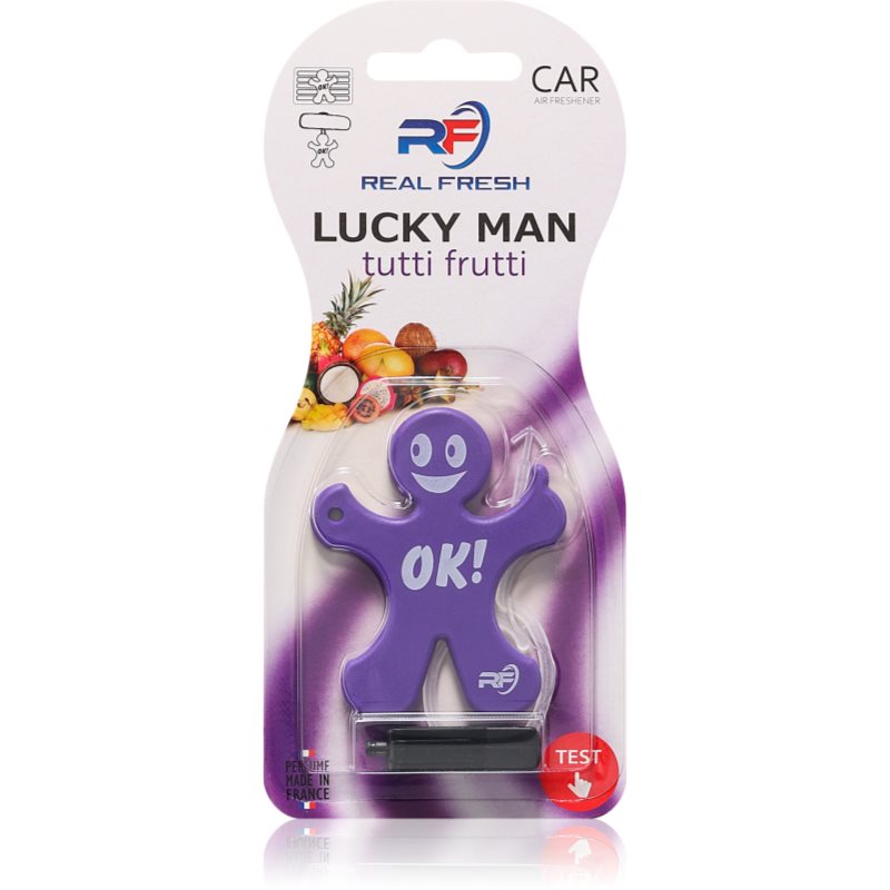 Real Fresh Lucky Man Tutti Frutti zapach do samochodu 1 szt.
