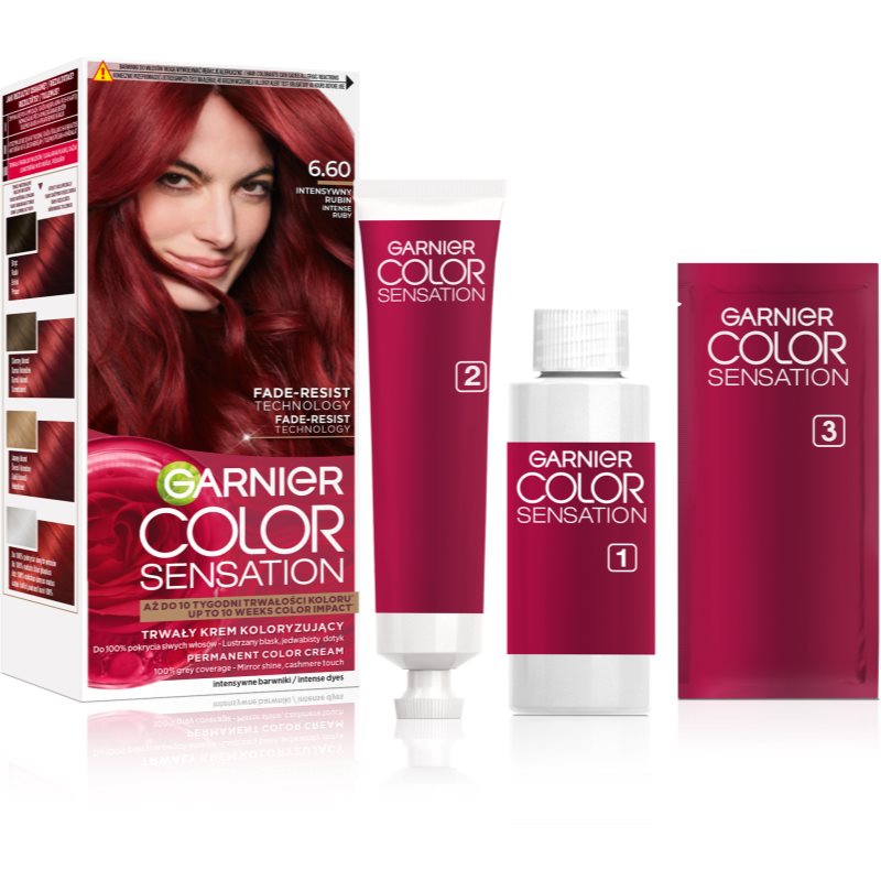Garnier Color Sensation Krem koloryzujący 6.60 Intensywny Rubin