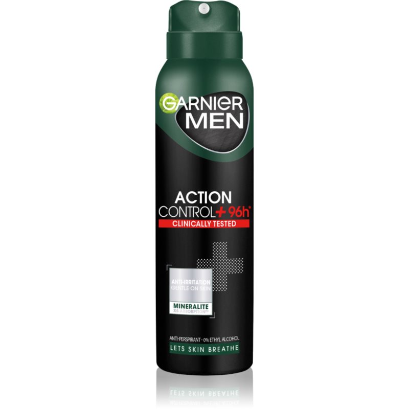 Garnier Men Dezodorant spray Action Control 96h+ Clinically Tested 150ml