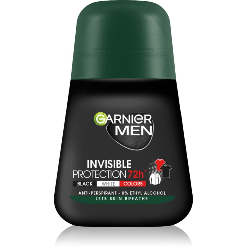 Garnier Men Dezodorant roll-on Invisible Protection 72h - Black,White,Colors 50ml
