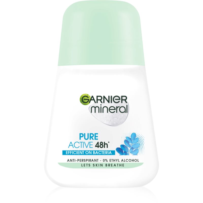 GARNIER - Mineral - Pure Active 48h Anti-Perspirant - Antybakteryjny antyperspirant w kulce dla kobiet - 50 ml