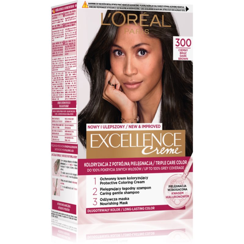 Loreal Excellence Creme 3 Ciemny brąz