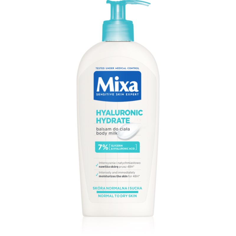 Mixa Hyalurogel Mleczko intensywnie nawilżające mleczko do skóry odwodnionej suchej i wrażliwej 400ml