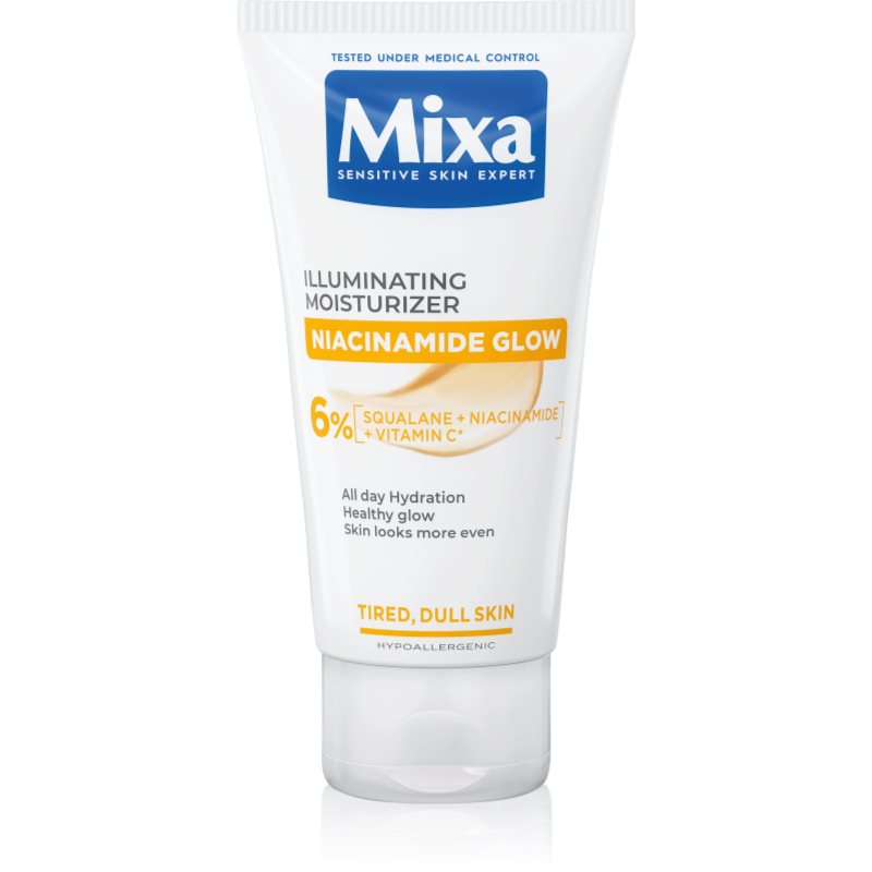 Mixa Niacinamide Glow - rozświetlający krem nawilżający z Niacynamidem i Witaminą C 50ml