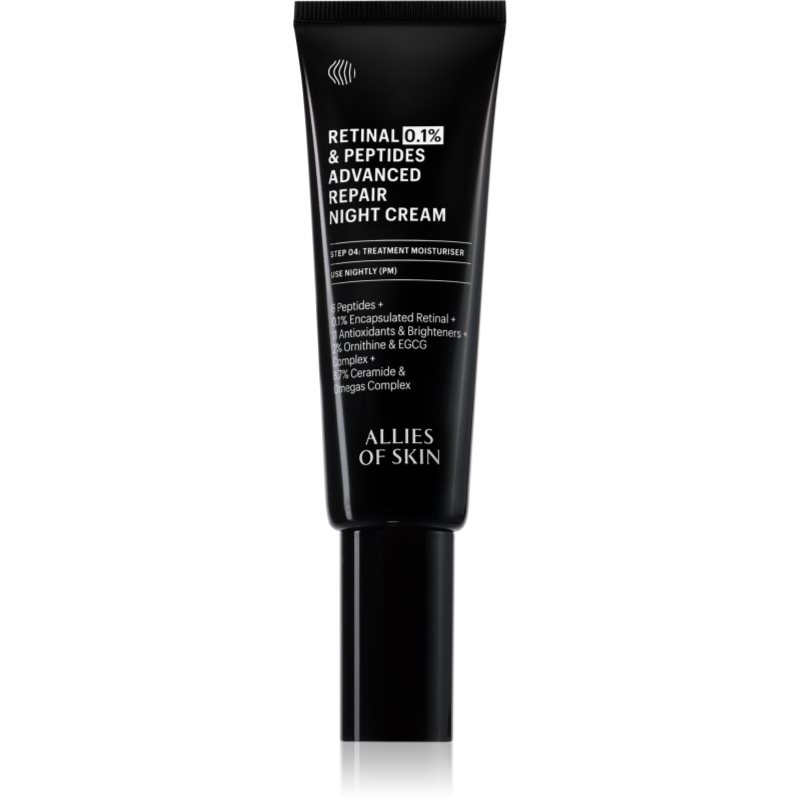 Allies of Skin 0.1% Retinal & Peptides Advanced Repair Night Cream rewitalizujący krem na noc 48 ml