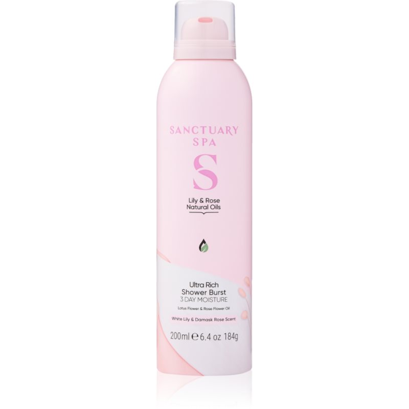 Sanctuary Spa Lily & Rose pianka pod prysznic o działaniu odżywczym 200 ml
