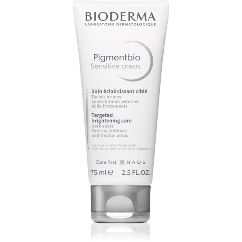Bioderma Pigmentbio Sensitive Areas Targeted Brightening Care krem do ciała 75 ml dla kobiet
