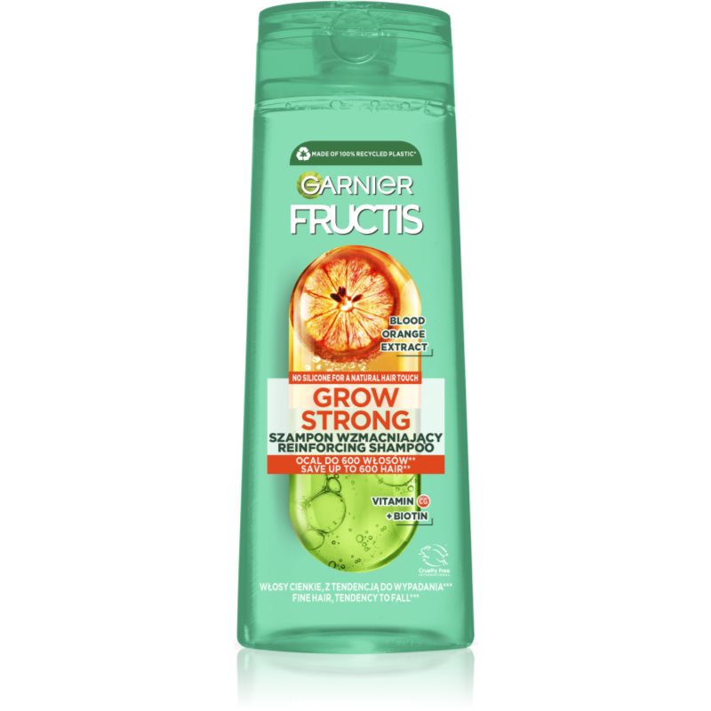 Garnier Fructis Grow Strong Orange wzmacniający szampon do włosów cienkich z tendencją do wypadania 400ml