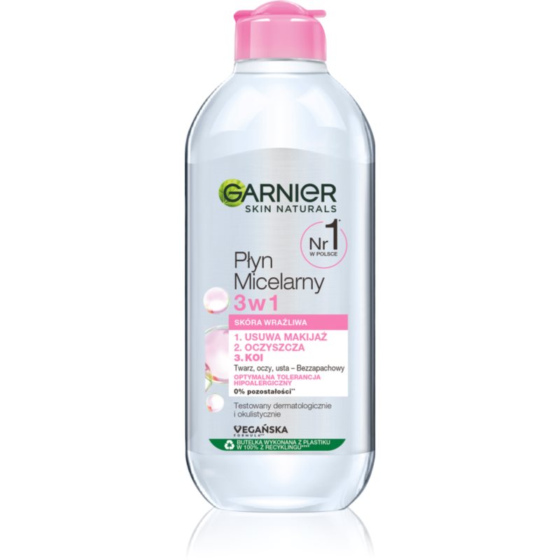 Garnier Płyn micelarny 3 w 1 do skóry wrażliwej - Skin Naturals Płyn micelarny 3 w 1 do skóry wrażliwej - Skin Naturals