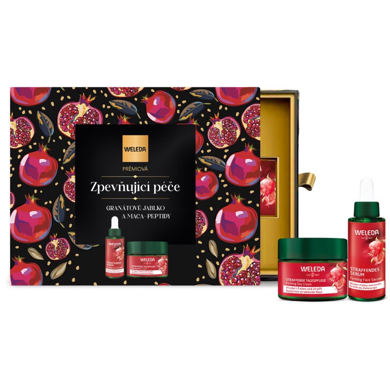 Weleda Pomegranate Firming Care Zestaw krem do twarzy na dzień Pomegranate Firming Day Cream 40 ml + serum do twarzy Pomegranate Firming Face Serum 30 ml
