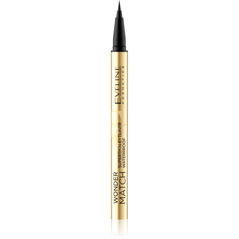 EVELINE Wonder Match Superthin wodoodporny eyeliner w pisaku Black