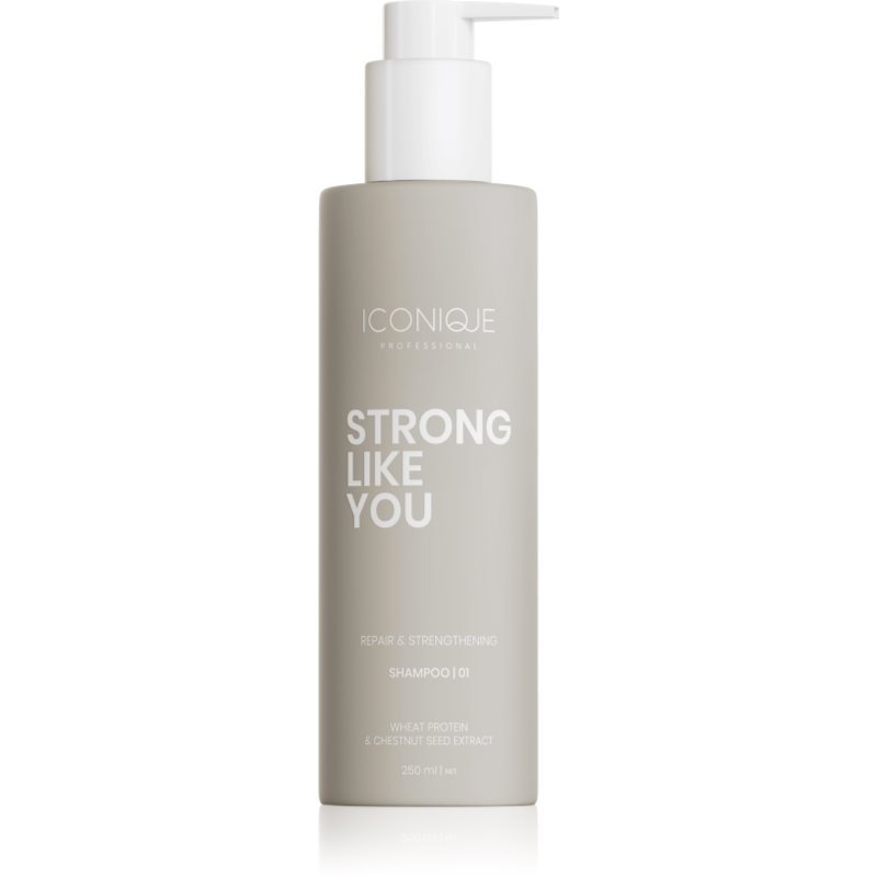 ICONIQUE Professional STRONG LIKE YOU Repair & Strengthening szampon regenerujący do włosów zniszczonych 250 ml