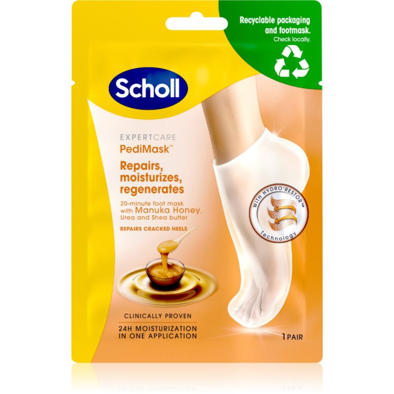 Scholl Expert Care PediMask Maska do Stóp z Miodem Manuka 1 sztuka