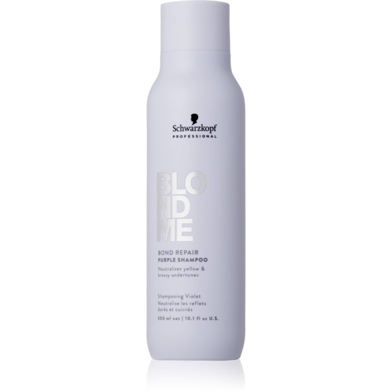 Schwarzkopf BlondMe Bond Repair, szampon fioletowy neutralizujący kolor włosów blond, 300ml